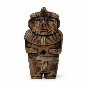 Figura Precolombina de Cerámica - Guardián Ancestral