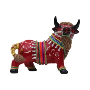 Torito de Pucará Decorativo - "Kusikuy"